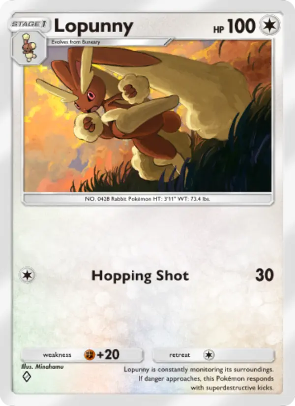 Lopunny — Shining Revelry card #067