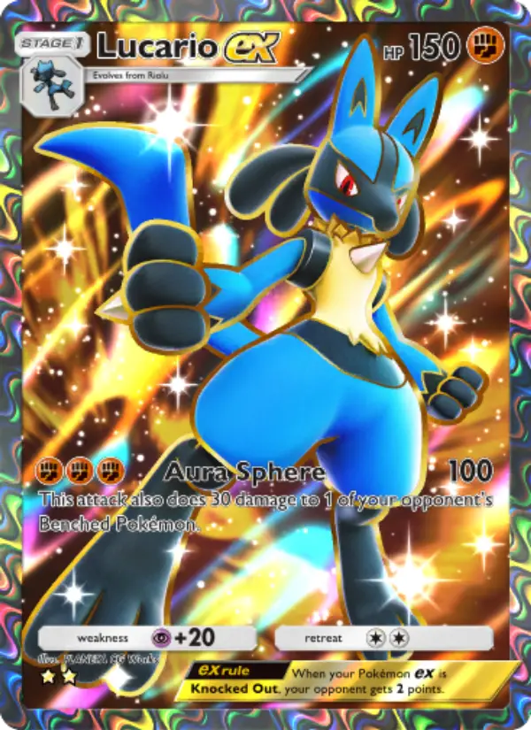 Lucario ex — Shining Revelry card #084