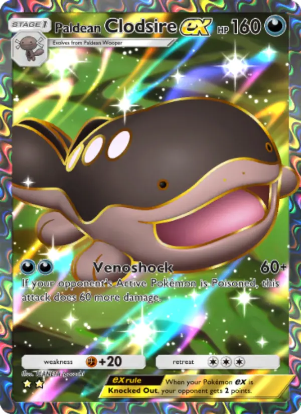 Paldean Clodsire ex — Shining Revelry card #085