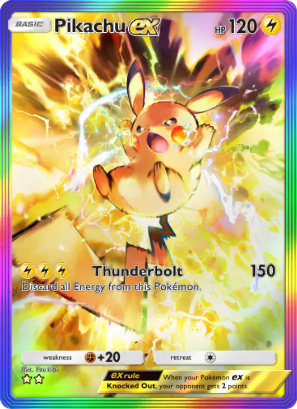 Pikachu ex — Shining Revelry card #092