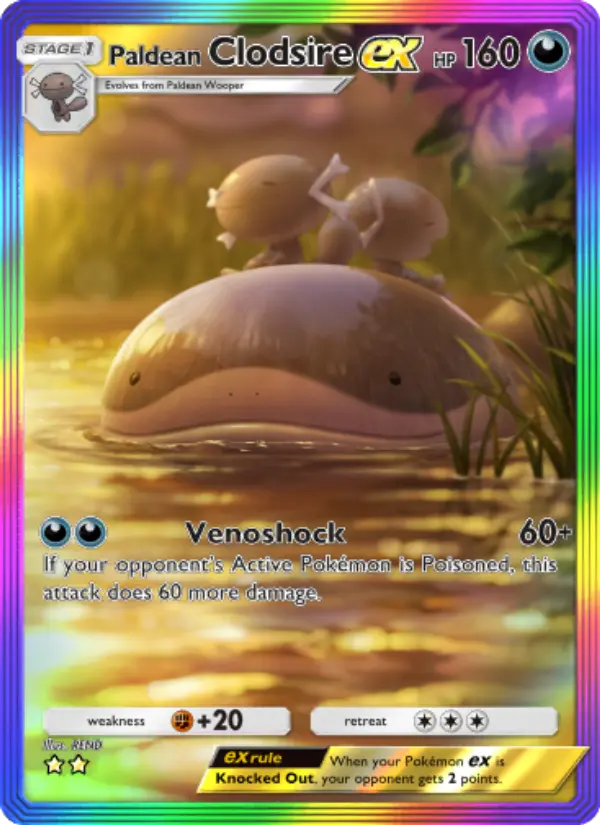 Paldean Clodsire ex — Shining Revelry card #093