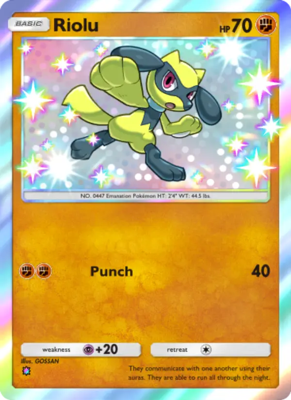 Riolu — Shining Revelry card #104