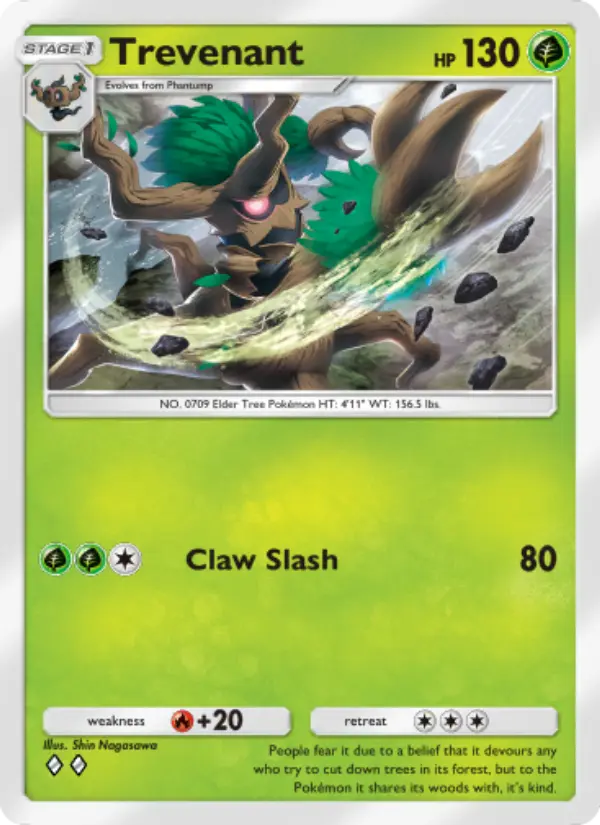 Trevenant — Celestial Guardians card #008