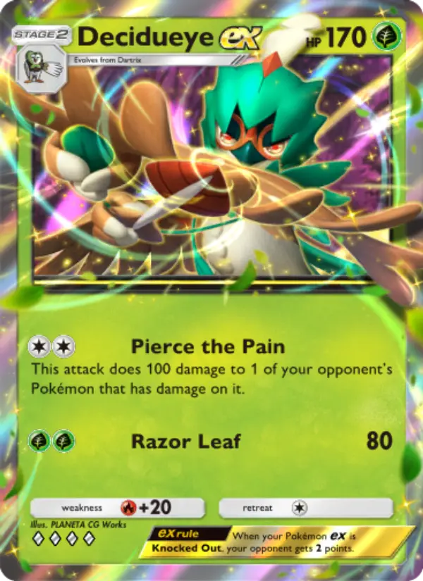 Decidueye ex — Celestial Guardians card #012