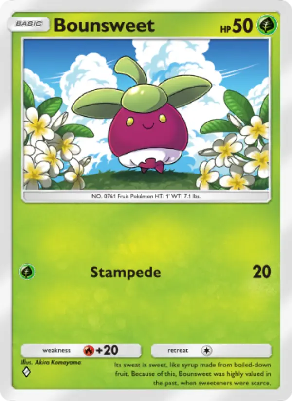 Bounsweet — Celestial Guardians card #018