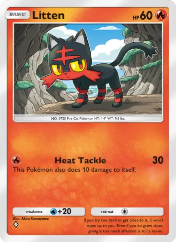 Litten — Celestial Guardians card #030