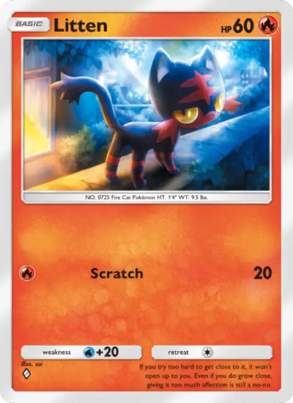 Litten — Celestial Guardians card #031