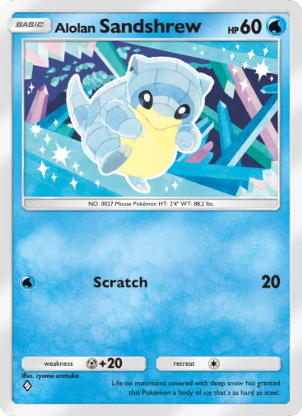 Alolan Sandshrew — Celestial Guardians card #038