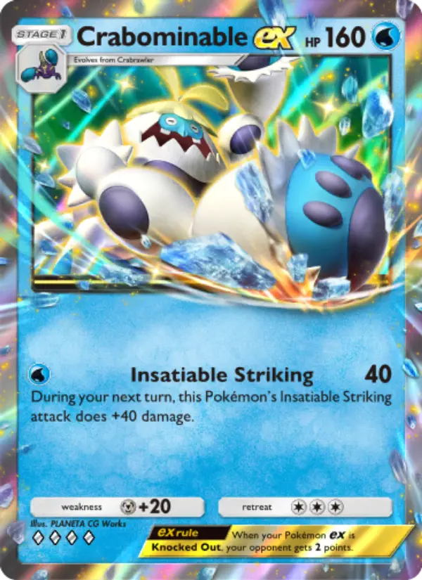 Crabominable ex — Celestial Guardians card #049