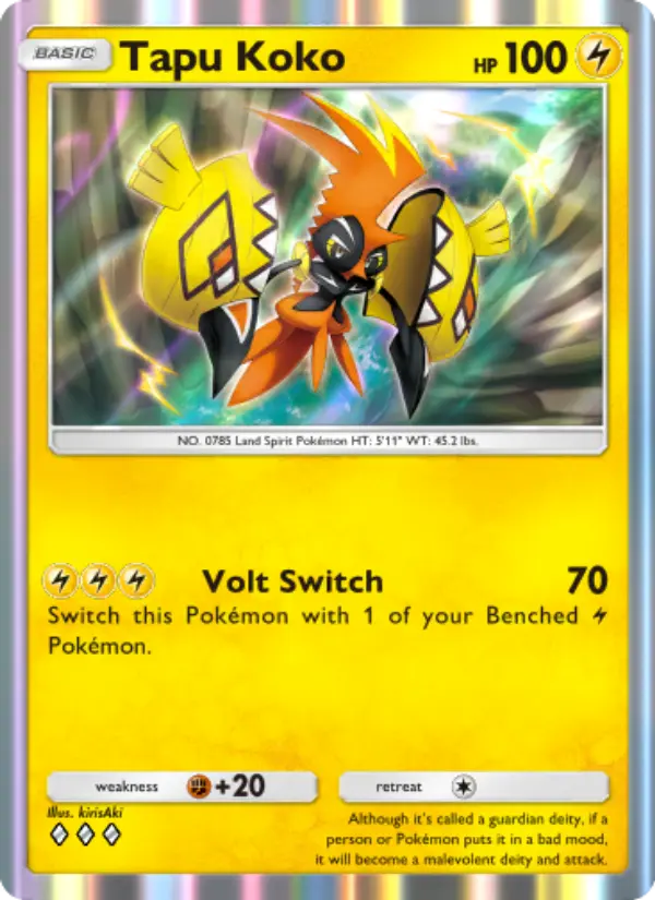 Tapu Koko — Celestial Guardians card #068