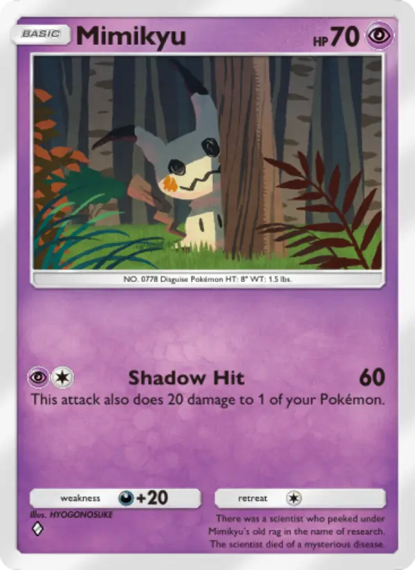 Mimikyu — Celestial Guardians card #083