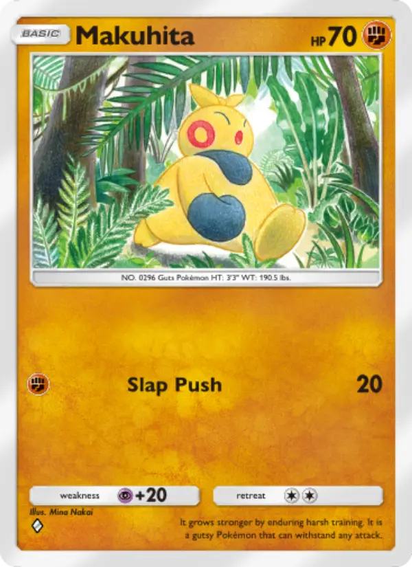 Makuhita — Celestial Guardians card #090