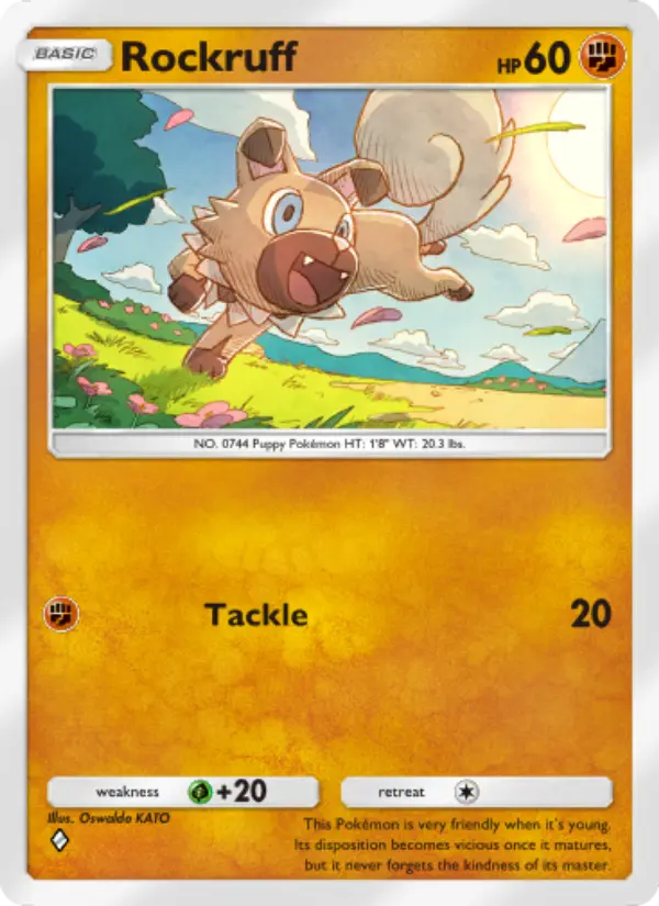 Rockruff — Celestial Guardians card #099