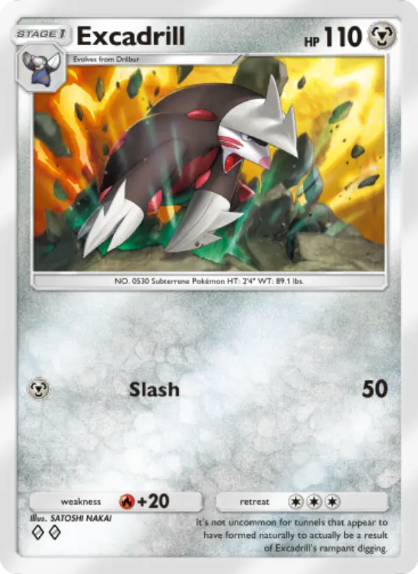 Excadrill — Celestial Guardians card #119