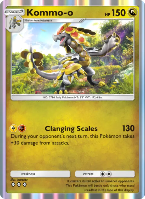 Kommo-o — Celestial Guardians card #127