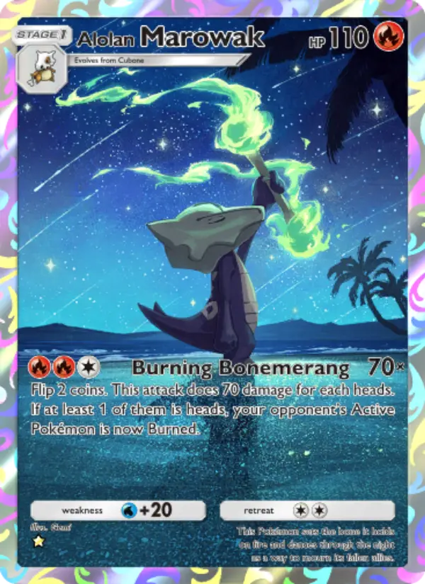 Alolan Marowak — Celestial Guardians card #160
