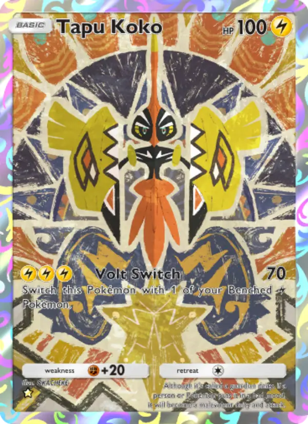 Tapu Koko — Celestial Guardians card #166