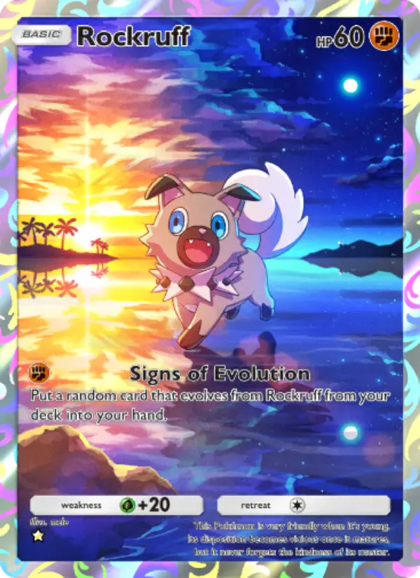 Rockruff — Celestial Guardians card #172
