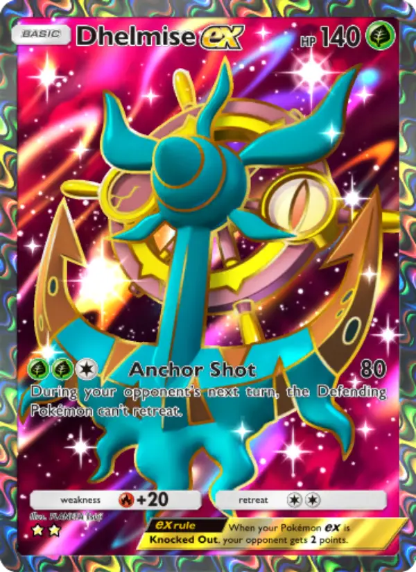 Dhelmise ex — Celestial Guardians card #181