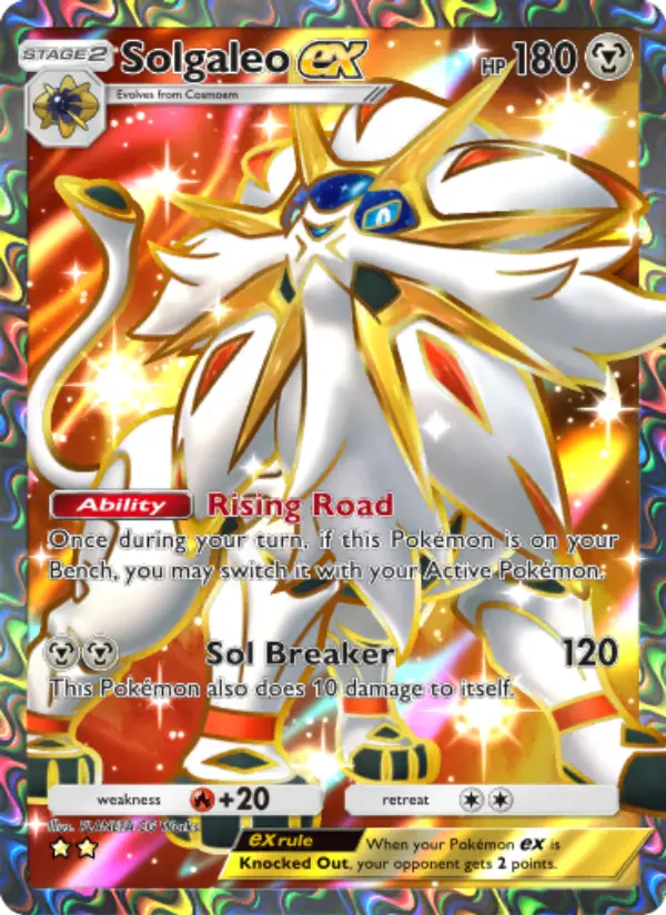 Solgaleo ex — Celestial Guardians card #189
