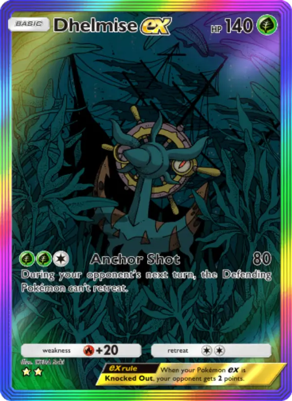 Dhelmise ex — Celestial Guardians card #199
