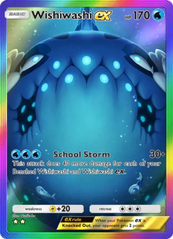 Wishiwashi ex — Celestial Guardians card #202