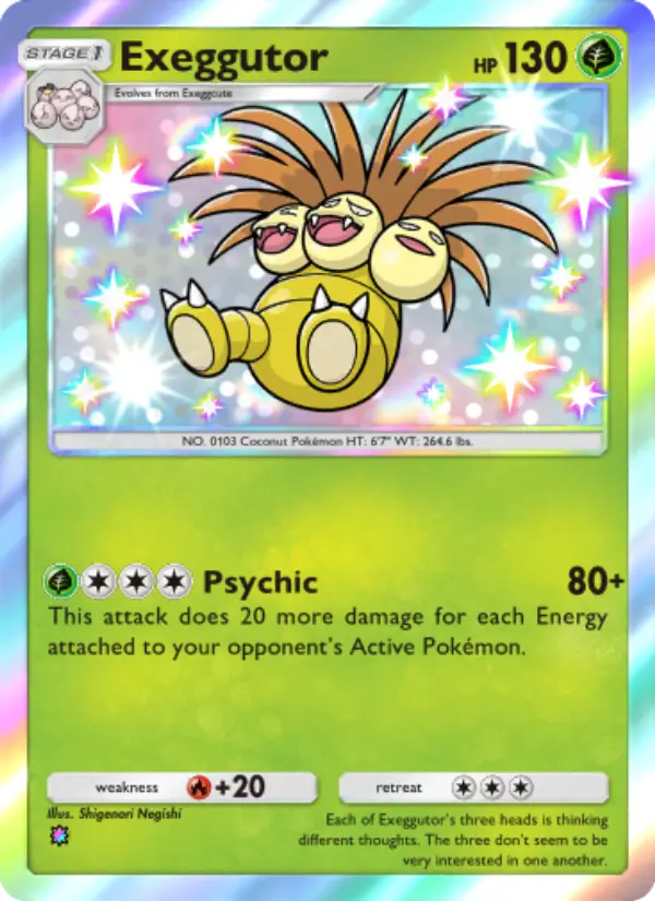 Exeggutor — Celestial Guardians card #214