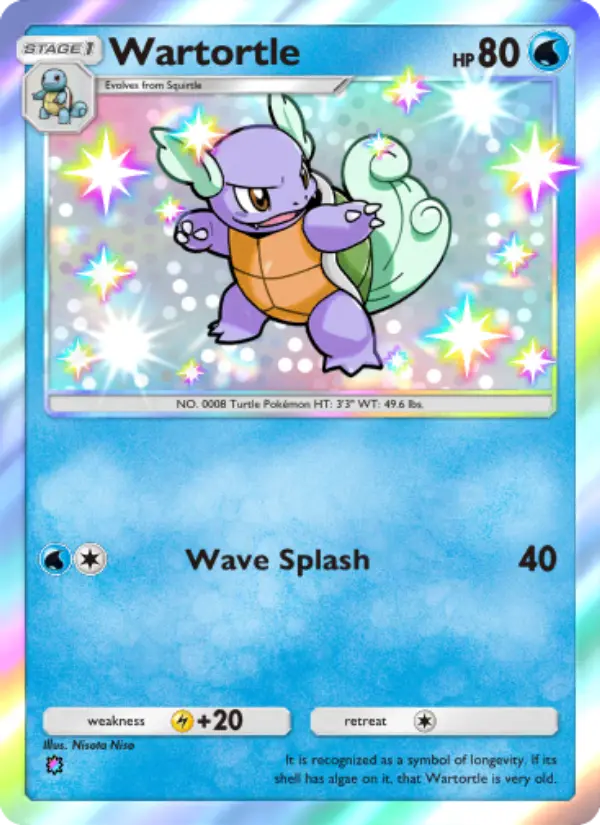 Wartortle — Celestial Guardians card #216
