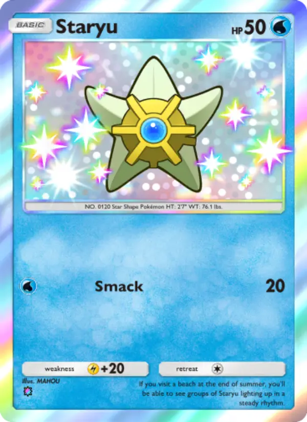 Staryu — Celestial Guardians card #218