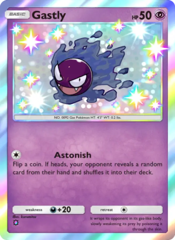 Gastly — Celestial Guardians card #220