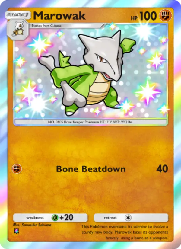 Marowak — Celestial Guardians card #227
