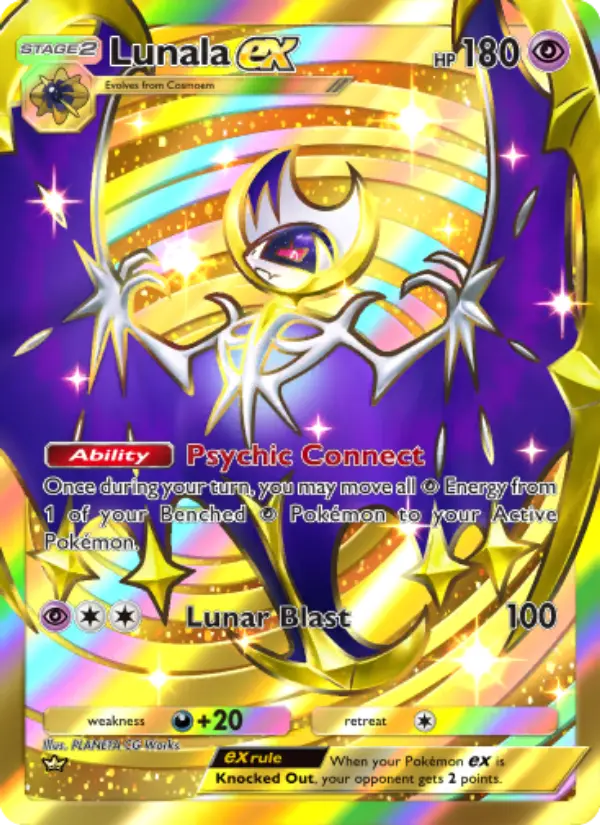 Lunala ex — Celestial Guardians card #238