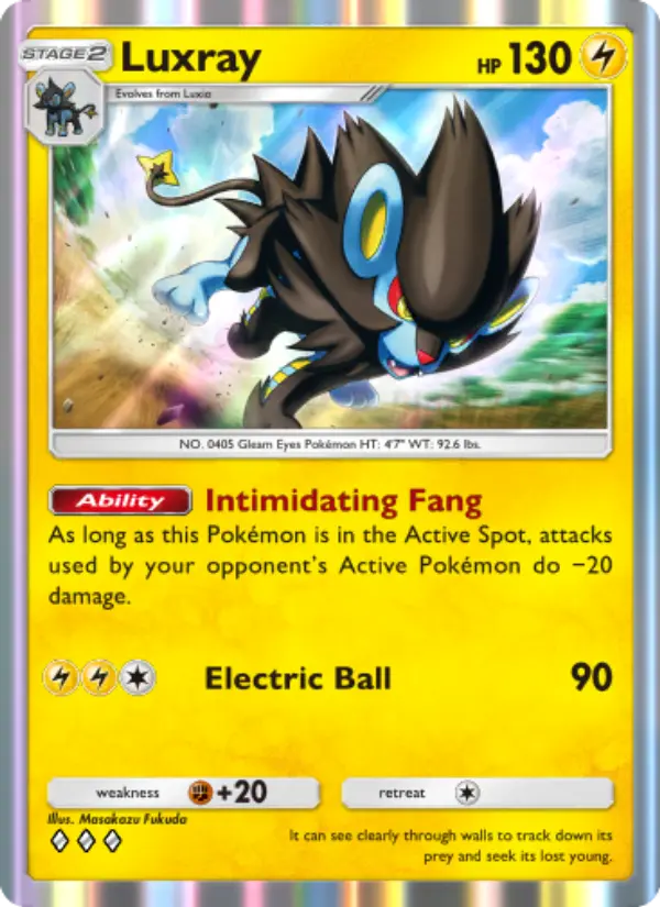 Luxray — Extradimensional Crisis card #015