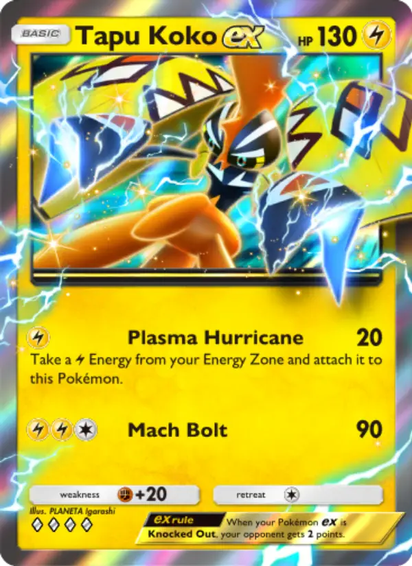 Tapu Koko ex — Extradimensional Crisis card #019