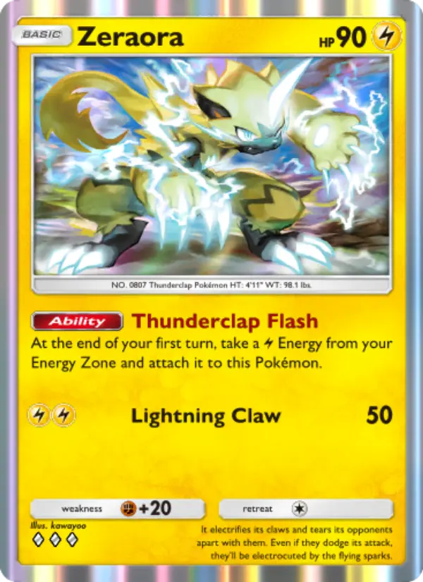 Zeraora — Extradimensional Crisis card #021