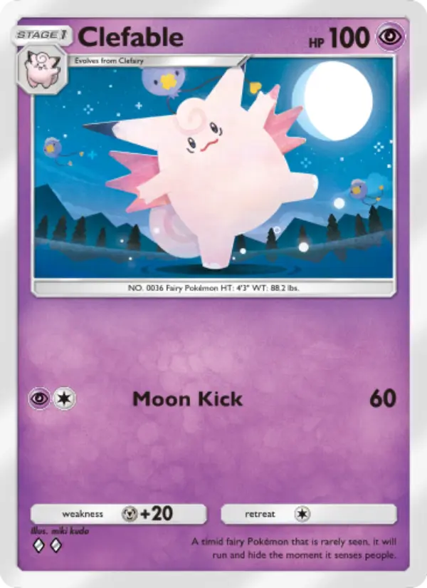Clefable — Extradimensional Crisis card #023