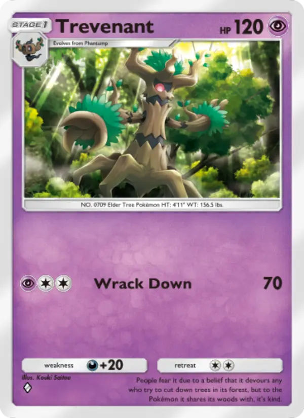 Trevenant — Extradimensional Crisis card #025