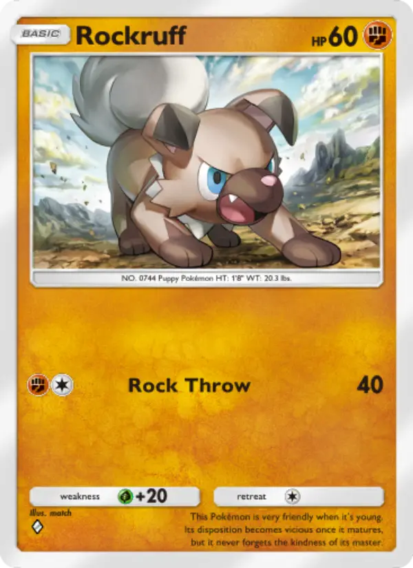 Rockruff — Extradimensional Crisis card #032