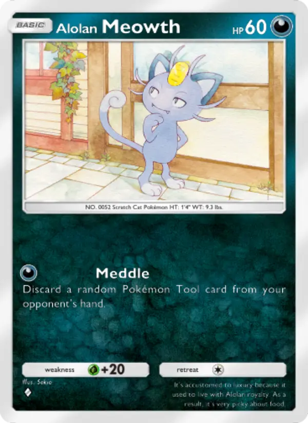 Alolan Meowth — Extradimensional Crisis card #037