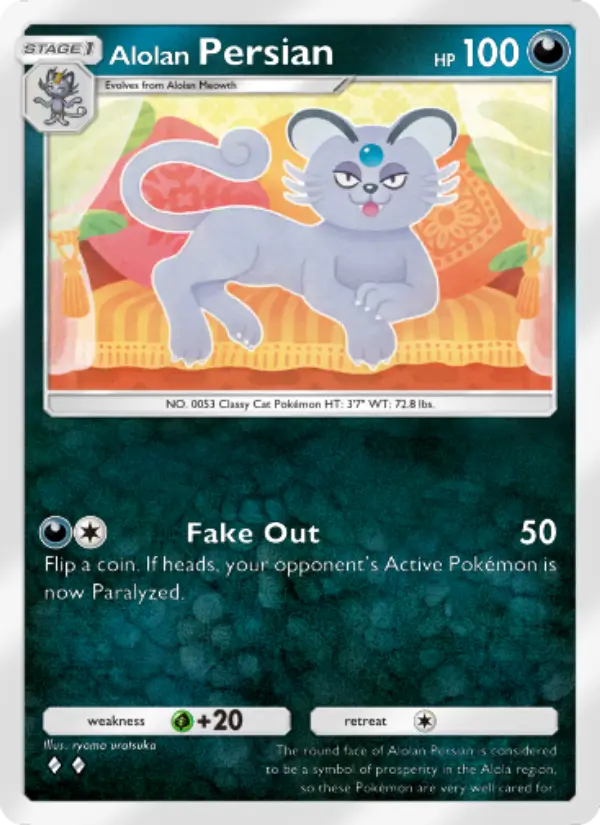 Alolan Persian — Extradimensional Crisis card #038