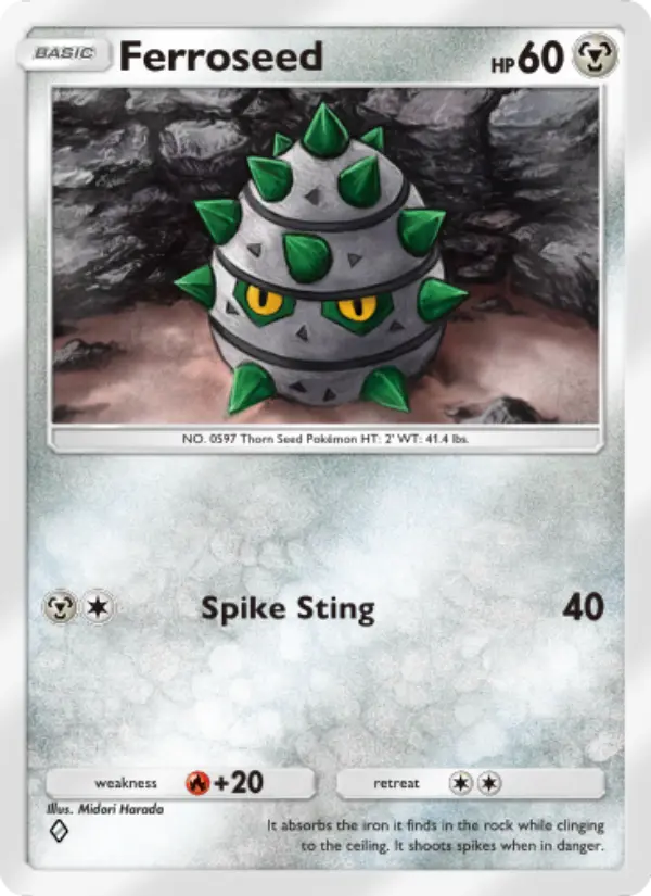Ferroseed — Extradimensional Crisis card #051