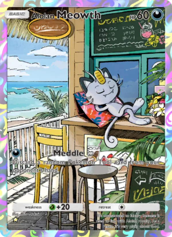Alolan Meowth — Extradimensional Crisis card #073