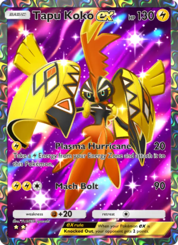 Tapu Koko ex — Extradimensional Crisis card #077