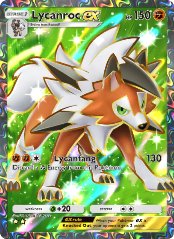 Lycanroc ex — Extradimensional Crisis card #078