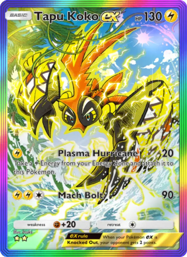 Tapu Koko ex — Extradimensional Crisis card #084