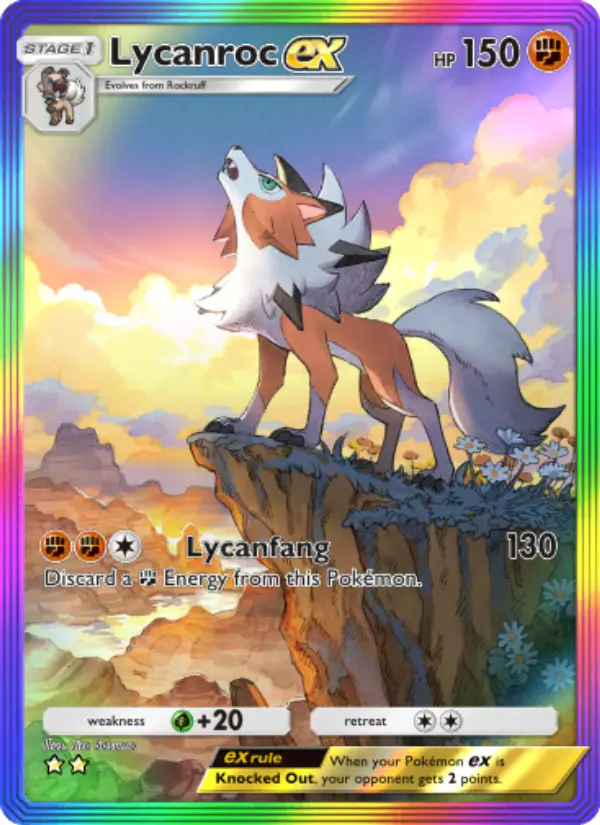 Lycanroc ex — Extradimensional Crisis card #085