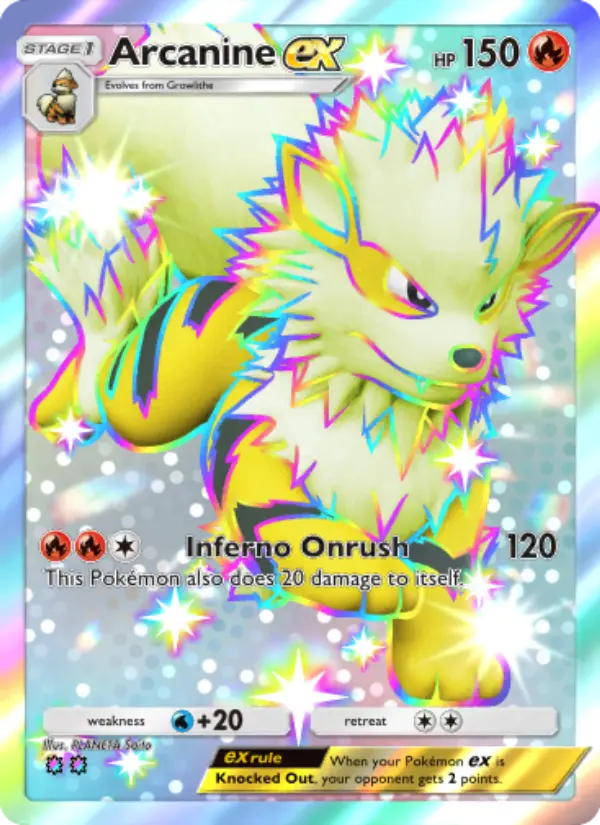 Arcanine ex — Extradimensional Crisis card #100
