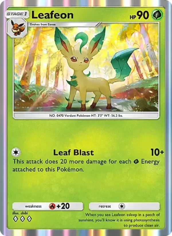 Leafeon — Eevee Grove card #002