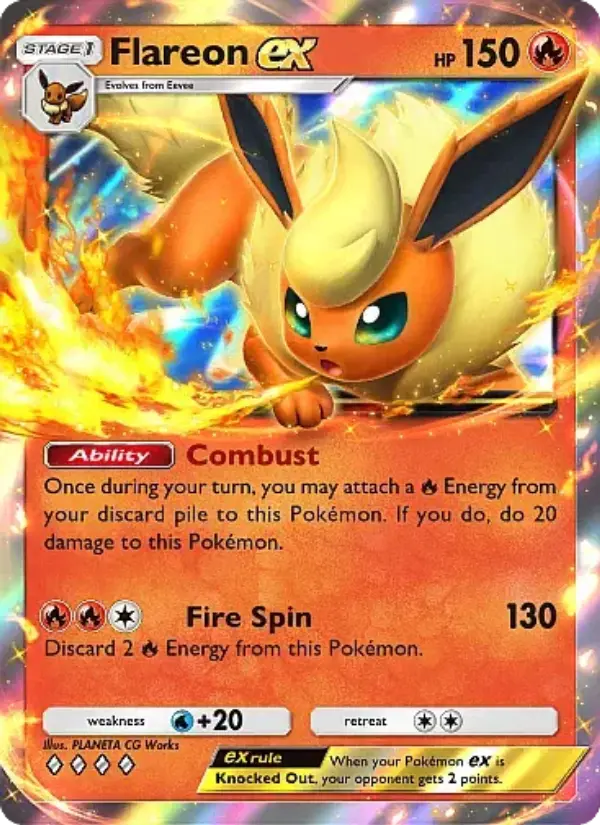 Flareon ex — Eevee Grove card #009