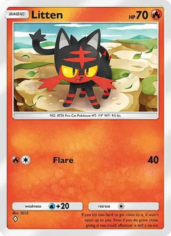 Litten — Eevee Grove card #011